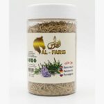 Pure Rosemary Magic dried herb jar with fresh rosemary sprig
