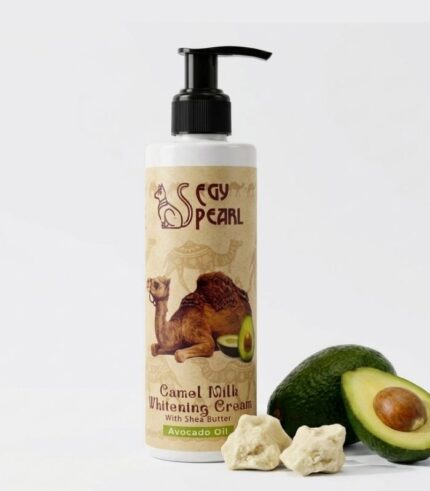 Emerald Avocado Cream whitening body lotion with camel milk, shea butter, and avocado oil