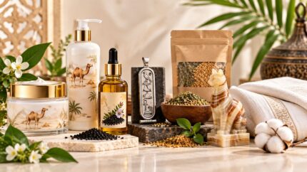 A selection of Egyptian-made products including gifts and everyday essentials from the Best of Egypt collection at Bazaar Express.