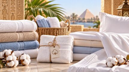 Luxury Egyptian cotton sheets and towels from Bazaar Express